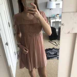Light pink babydoll dress